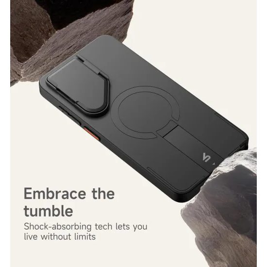 Suritch MagSafe Kickstand Camprotector tok Samsung Galaxy S26 Ultra, fekete