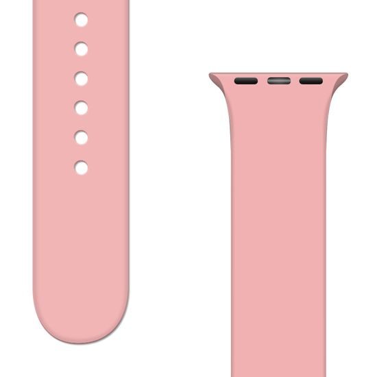 APS silikonski pašček Apple Watch 2 / 3 / 4 / 5 / 6 / 7 / 8 / SE (42, 44, 45 mm), roza