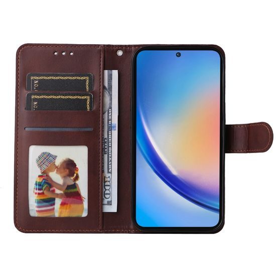 Magnet Case, Samsung Galaxy A35, hnedý