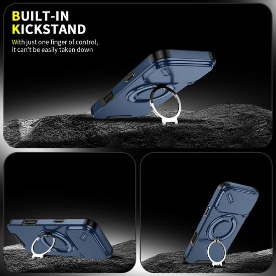 Camslide Stand etui, iPhone 17 Pro Max, modro