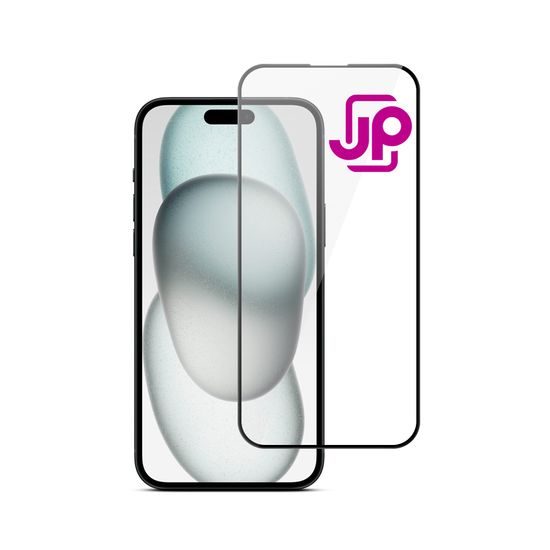 JP 5D edzett üveg, iPhone 15 Plus, fekete
