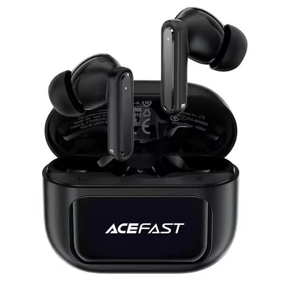 Acefast Draadloze Oordopjes (W6) met Display - Zwart