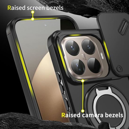 Θήκη Camslide Stand, Xiaomi 15T Pro, μαύρη