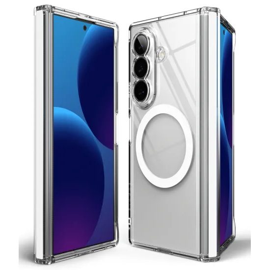 Ringke Fusion Flap Magnetic MagSafe etui, Samsung Galaxy Z Fold 8 Ultra, prozoren