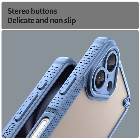 ArmorShield Hybrid Case, iPhone 16, μπλε