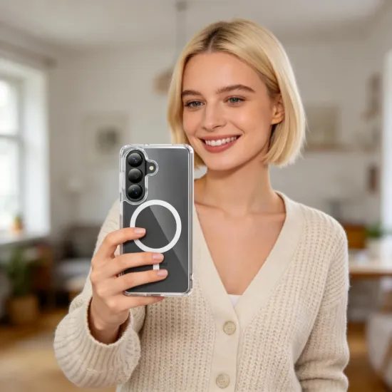 Tech-Protect Flexair Hybrid s MagSafe, Samsung Galaxy S26, průhledný