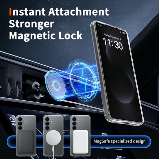 Διάφανη θήκη Magsafe, Samsung Galaxy S26, διάφανη