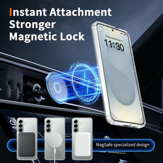 Διάφανη θήκη Magsafe, Samsung Galaxy S26 Plus, διάφανη