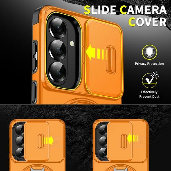Θήκη Camslide Stand, Samsung Galaxy S26 Plus, πορτοκαλί