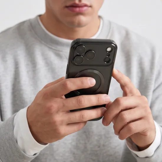 iPhone 17 Pro Max / 18 Pro Max vāciņš – Tech-Protect MagFlex MagSafe – spīdīgi melns