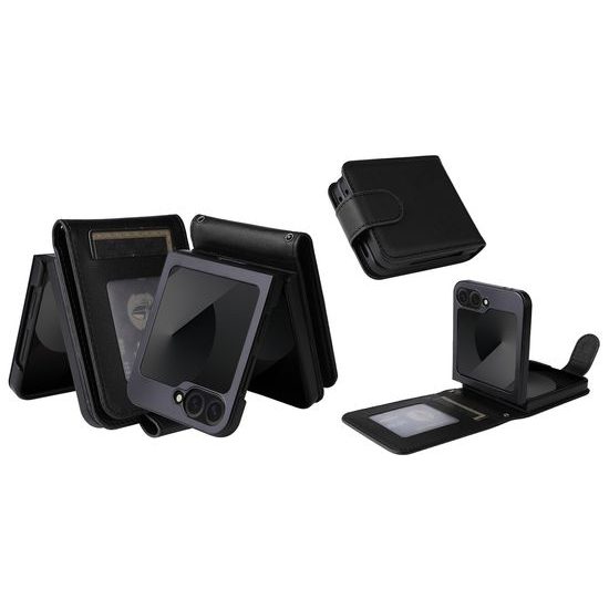 Mágneses tok, Samsung Galaxy Z Flip 6, fekete