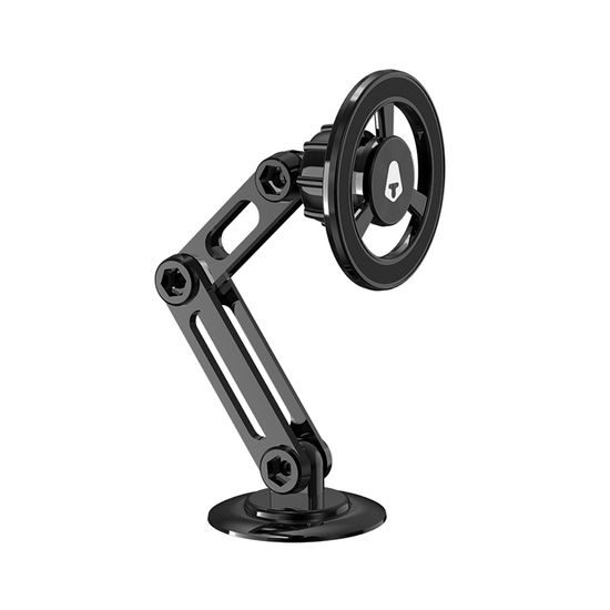 Kovový magnetický držiak telefónu na palubnú dosku 360°, čierny