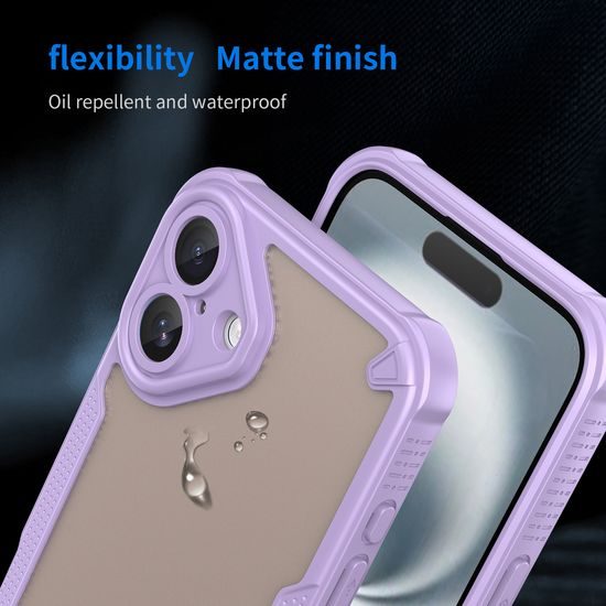 ArmorShield Hybrid Case, iPhone 16 Plus, μωβ