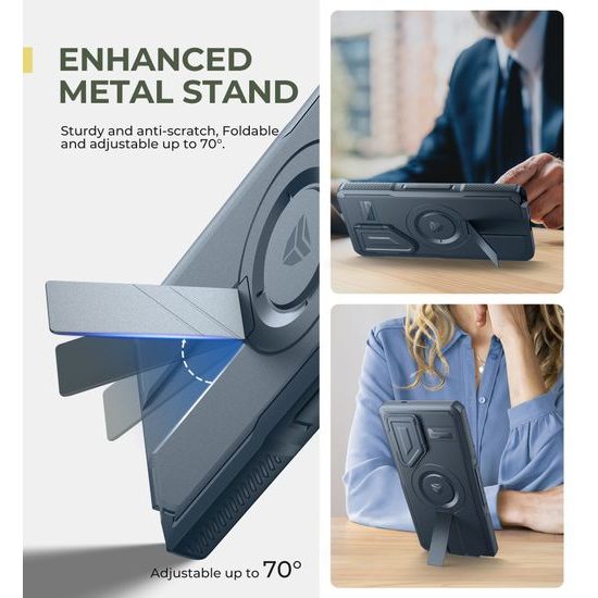 Dexnor MagSafe 360 Kickstand Προστατευτική Θήκη Samsung Galaxy S25 Ultra, μπλε