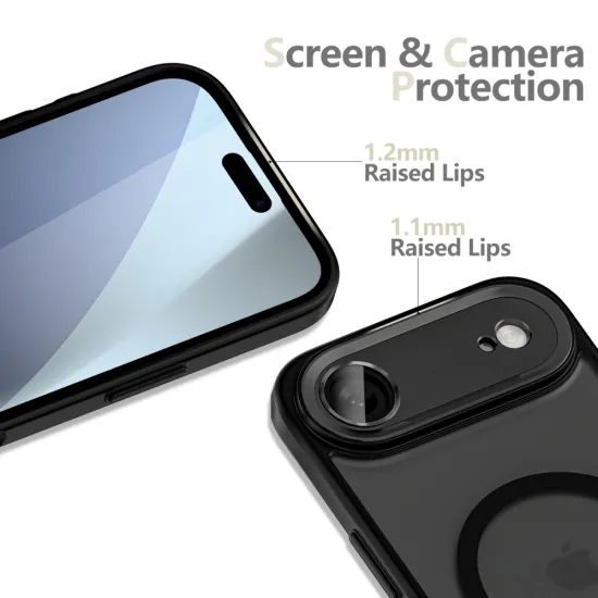 Tech-Protect MagCam MagSafe, iPhone Air, μαύρο ματ
