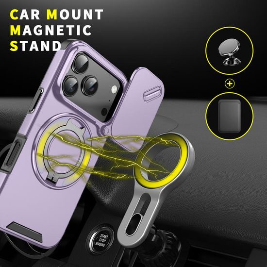 Custodia Camslide Stand, iPhone 17 Pro, viola