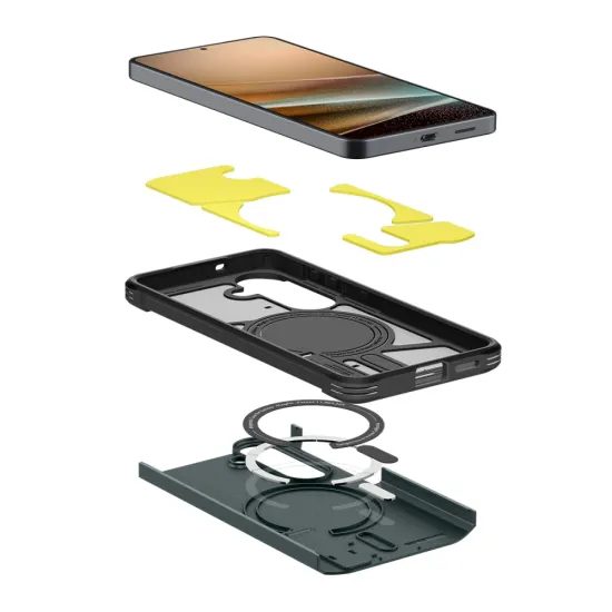 Husă Spigen Tough Armor MagSafe, Samsung Galaxy S26, verde închis