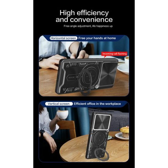 Θήκη Camshield Ring, Xiaomi Redmi Note 15 5G, μαύρη