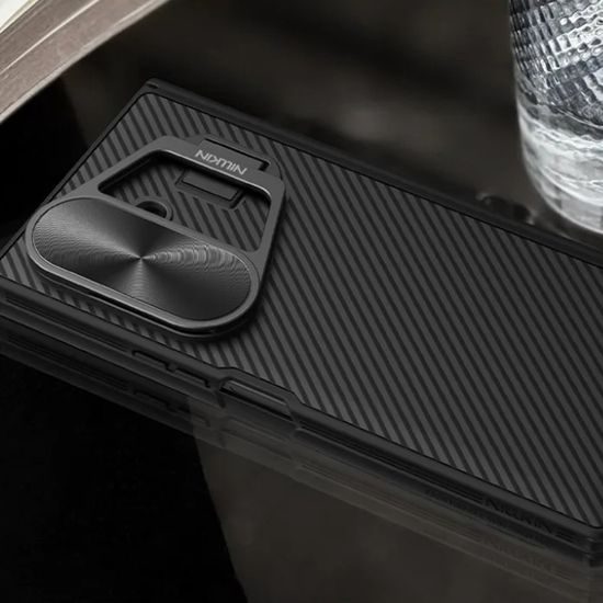 Samsung Galaxy Z Fold 7 aizsargvāciņš – Nillkin CamShield Prop Magnetic Metal Lens – melns