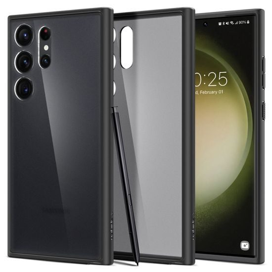 Spigen Ultra carcasă hibrid pentru mobil, Samsung Galaxy S23 Ultra, frost black