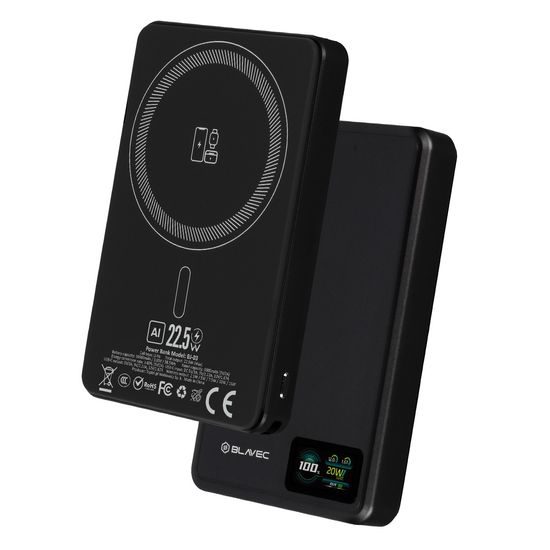 Blavec BJ-03 Slim 3σε1 MagSafe powerbanka USB-C, 10000mAh, 22,5W, μαύρο