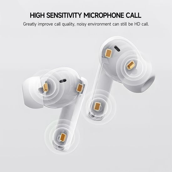 Blavec BW-01 Pure TWS Bluetooth Oordopjes - Bluetooth 5.3 - Wit