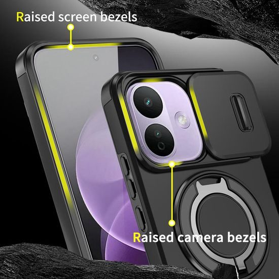 Camslide Stand obal, Xiaomi Redmi Note 17 Pro 5G / Note 17 Pro Max 5G, černý
