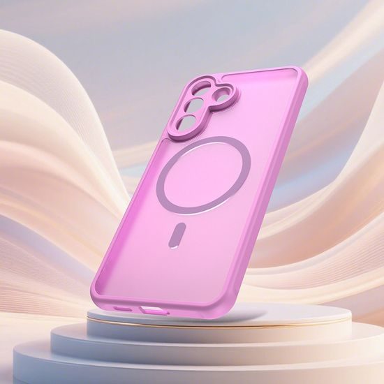 Techsuit HaloFrost II MagSafe Schutzhülle für Samsung Galaxy A27 5G - Magnetische Handyhülle mit Stoßschutz - Rosa