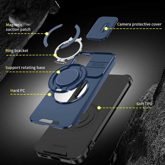 Samsung Galaxy S25 FE / S26 FE ümbris – Camslide Stand – sinine