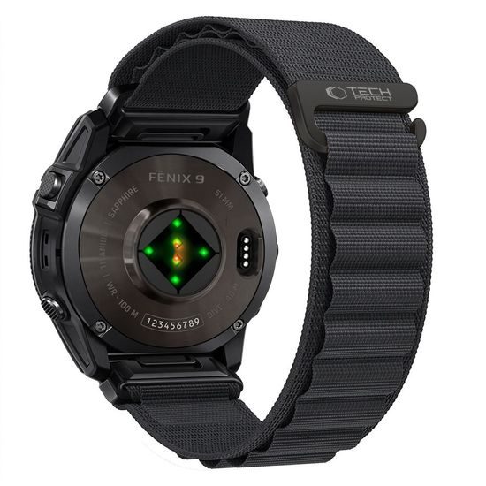 Tech-Protect Nylon Pro Garmin Fenix 5X / 5X Plus / 6X / 6X Pro / 7X / 8 / 8 Pro / 9 / 9 Pro (51 mm), čierny