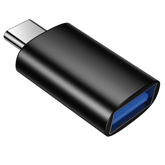 Borofone OTG Adapter (BV26C) USB-C auf USB 3.0 - Kompakter Datenübertragungsadapter - Schwarz