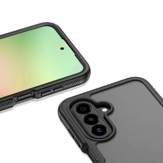Tech-Protect Defense360 Schutzhülle für Samsung Galaxy A36 / A56 / A27 / A37 5G - Extrem Robustes Case mit 5H Hybridglas - Schwarz