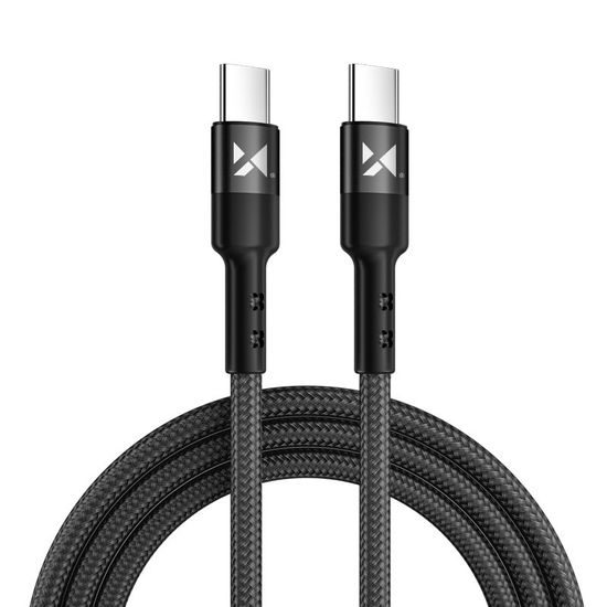 Wozinsky kábel USB-C - USB-C, Power Delivery 18W, 2m čierny (WUC-PD-CC2B)