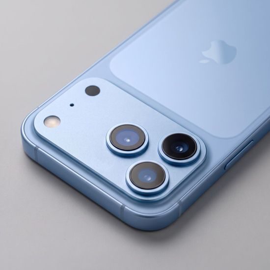 iPhone 18 Pro kaamerakaitse – Tech-Protect Camalloy Fit+ – helesinine