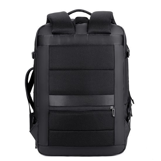 JP Rucksack B09 - Multifunktionaler Tagesrucksack 45x31x22-26 cm - Schwarz