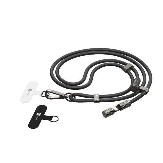 ERPOWER Snake Lanyard Datablocker kábel USB-C - USB-C, 240W 1,5m, čierny