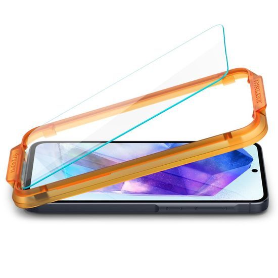 Spigen Glass ALM Glas.TR 2 bucăți cu aplicator, Folie de sticlă securizată, Samsung Galaxy A55 5G