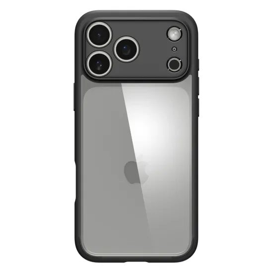 Spigen Ultra Hybrid Case für iPhone 17 Pro - Schutzhülle mit TPU und Polycarbonat - Schwarz