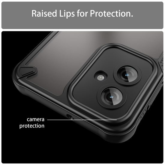 ArmorShield Hybrid Case, Motorola Moto G55, μαύρο