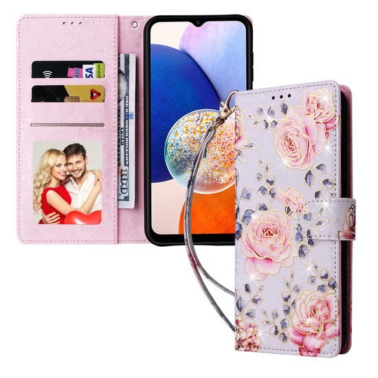 Θήκη Magnet, Samsung Galaxy A15, ροζ