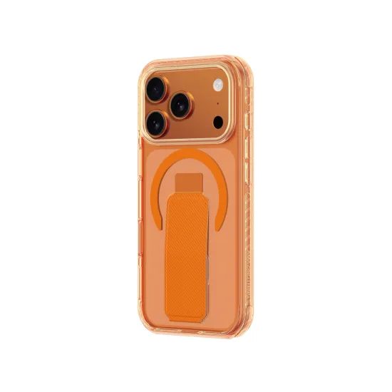 AmazingThing Titan Pro Holder MagSafe Hoesje - iPhone 17 Pro - met Standaard - Oranje