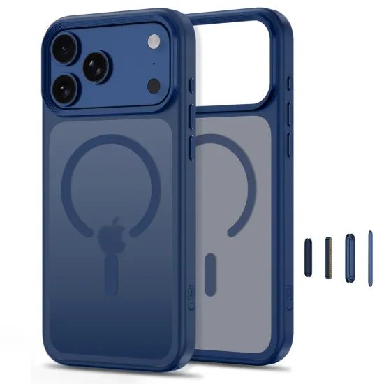 Tech-Protect MagMat MagSafe CC, iPhone 17 Pro / 18 Pro, modrý matný