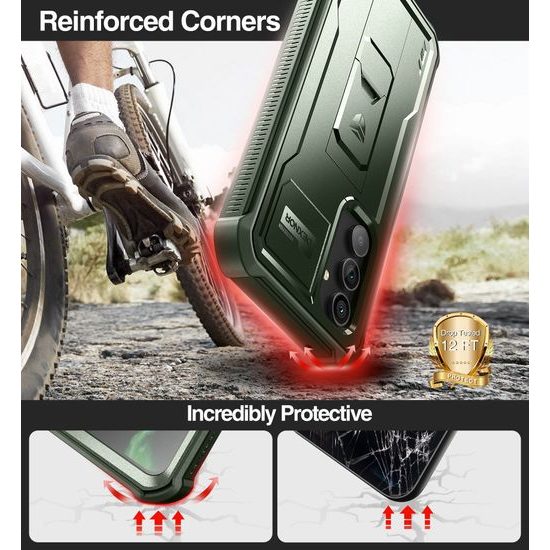 Dexnor 360 Kickstand borító Samsung Galaxy A54, zöld