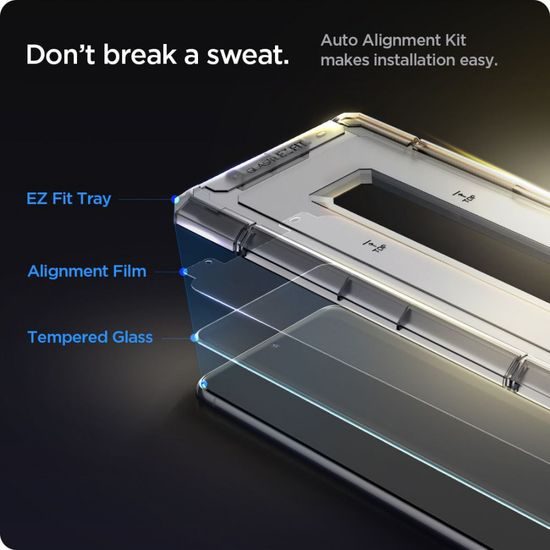 Spigen  Glass.TR  EZFit s aplikátorem, 2 kusy, Tvrzené sklo, Samsung Galaxy S21 Plus