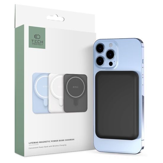 Tech-Protect PB10 LifeMag PowerBank με MagSafe, 5000 mAh, μαύρο