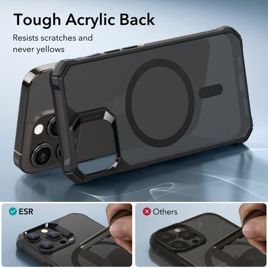 ESR Air Armor HaloLock mit MagSafe Hülle, iPhone 15 Pro Max, schwarz