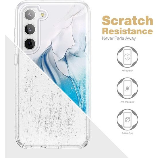 Suritch 360 Marble θήκη Samsung Galaxy S23 Plus, μπλε