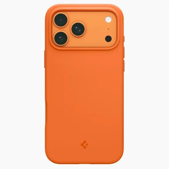 Spigen Silicone Fit Mag - MagSafe Hoesje - Siliconen Case - iPhone 17 Pro Max - Oranje
