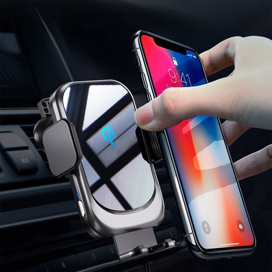 Βάση τηλεφώνου αυτοκινήτου για ταμπλό και αεραγωγό με ασύρματη φόρτιση, 15W, Qi, C15