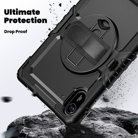 JP Solid360 husă pentru tabletă, Xiaomi Redmi Pad 2 2025, negru